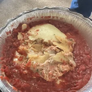 Lasagna (my mom's favorite)