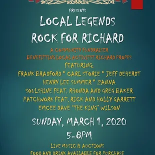 Poster for concert supported by Blonde Entertainment