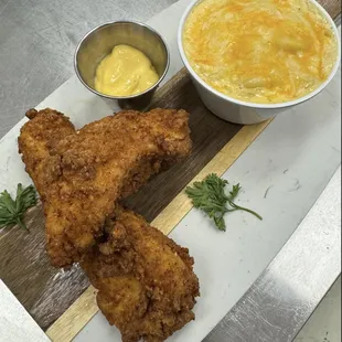 Wednesday Special! Southern Chicken Tender and 4 cheese Mac and Cheese