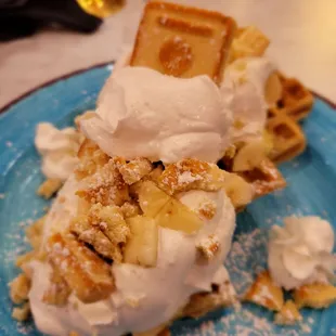 Banana Pudding Waffles