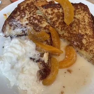 Peaches and Cream French Toast