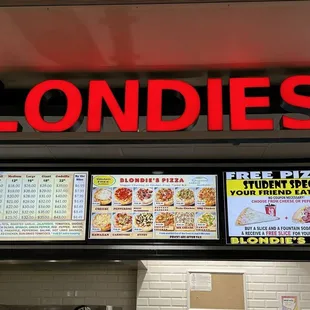 Pizza just like when we were young, my grandma would take us to Powell Street Blondies for $2.50/slice