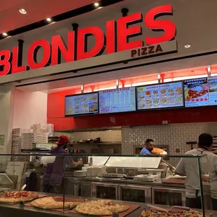 a group of people in a restaurant