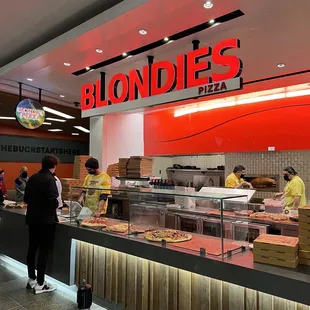 customers at the counter