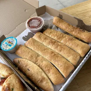 Not so garlicky garlic sticks