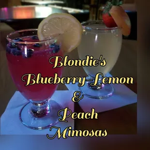 Fresh Signature-Flavored Mimosas &amp; House-Made Bloody Marys every Sat &amp; Sunday @ 11am