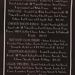 Menu Front