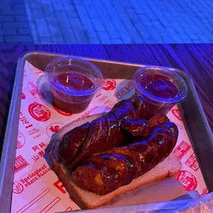 Jalapeño cheddar sausage $15