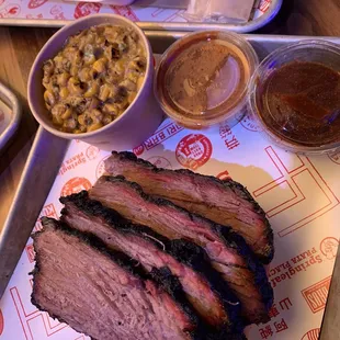 09/02/2021 - Brisket with Toast and Roasted Jalapeños Creamed Corn