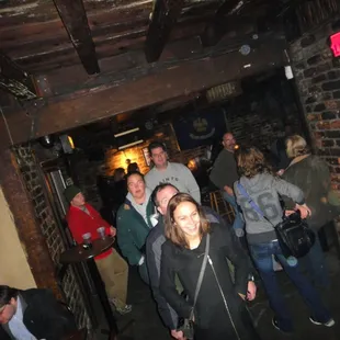 Walking through the oldest bar in the country- Lafitte's where  we begin  many a tour and ghost hunt
