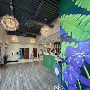 the interior of the restaurant