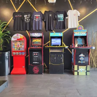Arcade games inside!