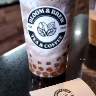 Oreo tornado with brown sugar golden boba