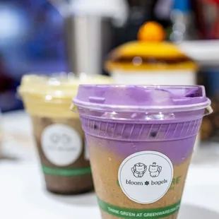 Ube Sesame Latte w/ Oat Milk ($6.75)