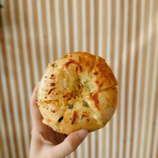 Cheese corn bagel