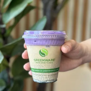 Ube Cream Sesame Latte