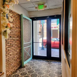 Cute entrance to the shop