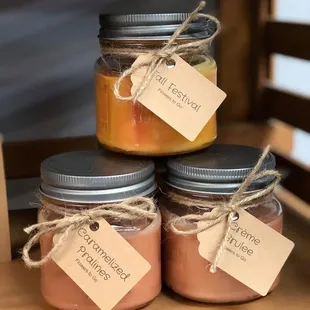 Colorado Springs made soy candles with a 50 hour burn-time, great addition to any flower order!