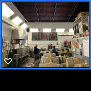 The entire area to stand or sit