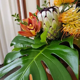 Tropical beauty in a coconut bowl