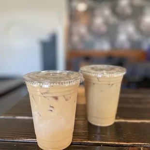 Chai Latte and Vanilla Latte