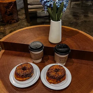 Coffee &amp; Salted Caramel Buttercream Donuts