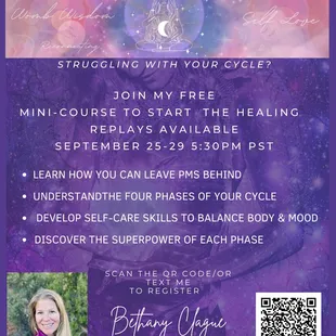 Text me or scan code to register!