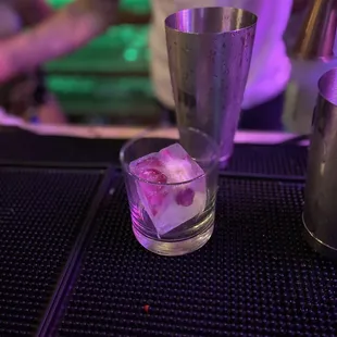 Hibiscus ice cube