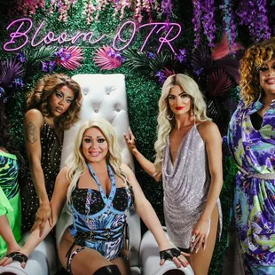 a group of women posing for a picture