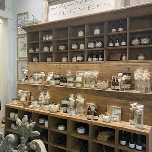 Homemade sprays and tea light candles all home made