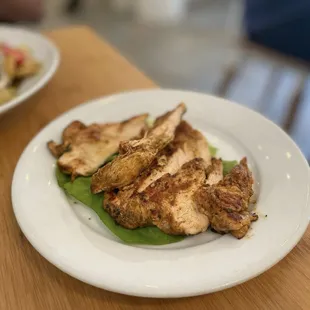 Grilled chicken on the side