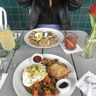 Sweet Potato Shishito Hash