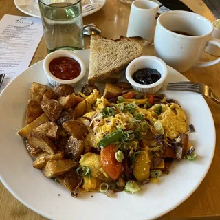 Chicken Andouille Sausage Scramble