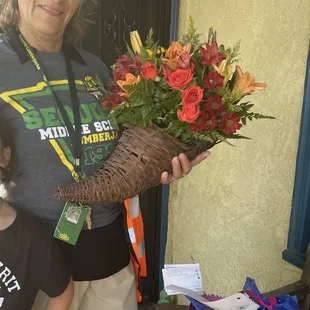 Cornucopia Floral Arrangement