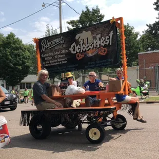 Our float for the Bloomer Community Fair Parade