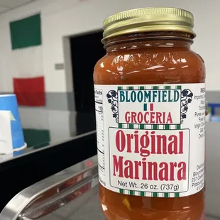 a jar of original marinara
