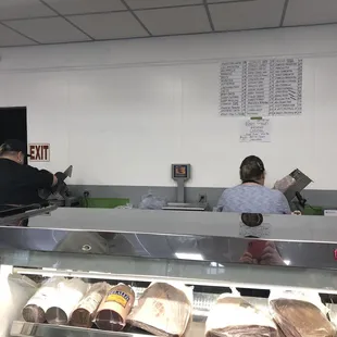 a man and a woman at a counter