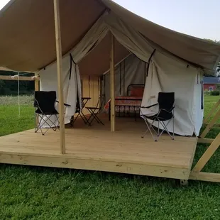Safari Tent Glamping at Bloomfield Meadows