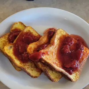 This was the strawberry French toast