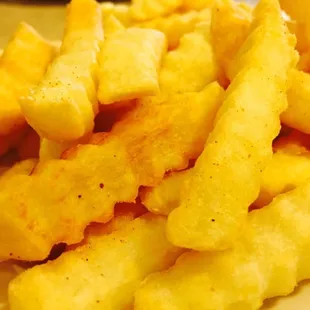 a plate of french fries