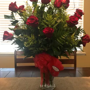 2 Dozen Red Roses. They're quite lovely