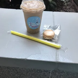 Milk tea with yogurt