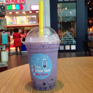 Taro bubble tea.