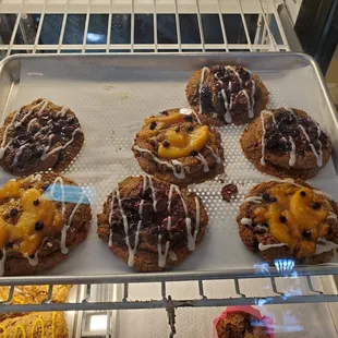 Danish (blueberry, Raspberry, and a Cherry danish)