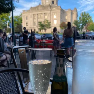 Prosecco, perfect weather, and a view... Sigh...