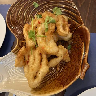 Calamari appetizer