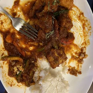Forgot the photo at first - Spicy Catfish - delish and definitely spicy! #66 Spicy Cat Fish