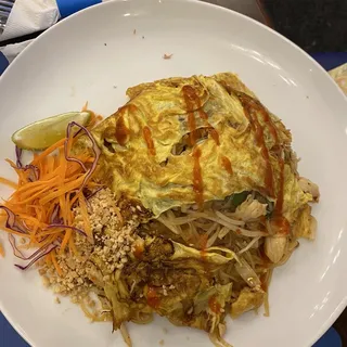 #34 Pad Thai Wrapped In Egg