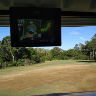 New GPS,  gives you yardage to every hazard, green size and depths.. awesome upgrade