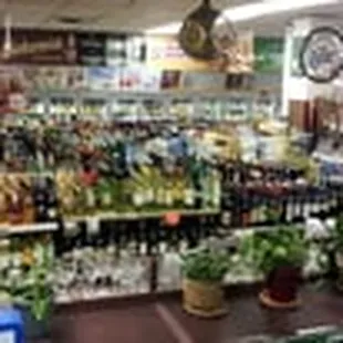 a variety of bottles of wine